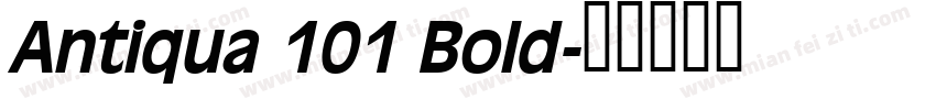 Antiqua 101 Bold字体转换